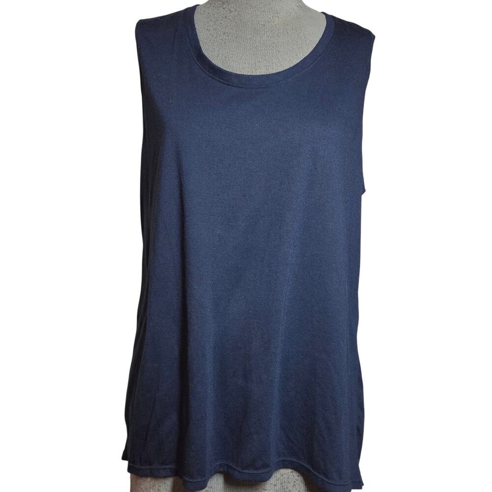 Navy Blue Sleeveless Tank Size XL